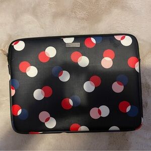 Kate Spade Black Sleeve with Red and White Dots